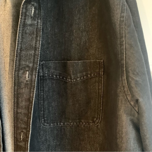 Frank & Oak Black Denim Button Down Shirt - Picture 3 of 10